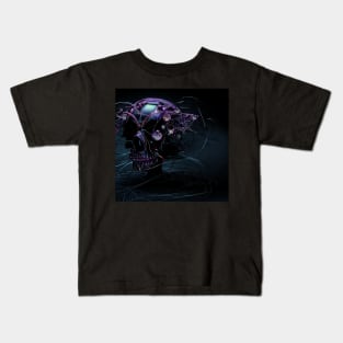 Wired pebble skull Kids T-Shirt